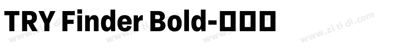 TRY Finder Bold字体转换